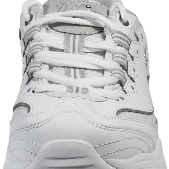 Women's Leather Sneakers Size 7 White Comfort Cushioned Shock Absorbing - Picture 2 of 7